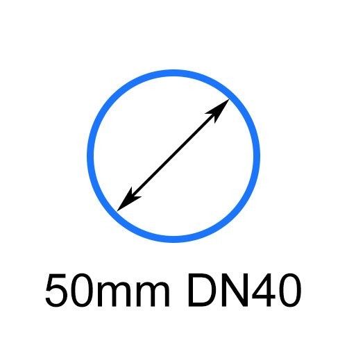 50mm DN40 1 1/2"
