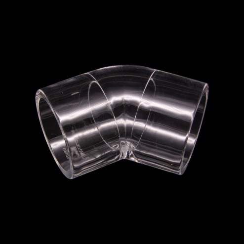 Grünke PMMA Acrylglas Fitting Rohr verbinder 25mm 3/4" 45° Bogen