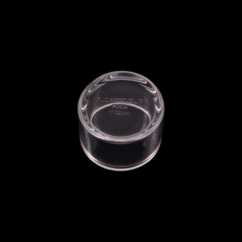 Acrylglas Kappe für Rohre mit 20mm Ø PMMA Fitting Rohrverbinder 