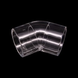 Acrylglas PMMA Fitting (Winkel: 45°) Bogen (Durchmesser: 20mm) (1/2")