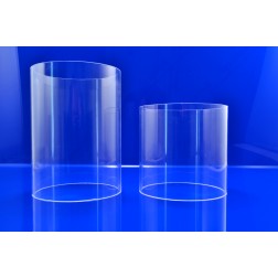 Acrylglas GS Rohre farblos klar Durchmesser 110mm - 150mm (Wunschmaße)