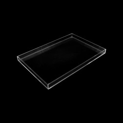 Deko Tablett farblos quadratisch 30cm x 30cm - Grünke Acryl -acrylic-store.de