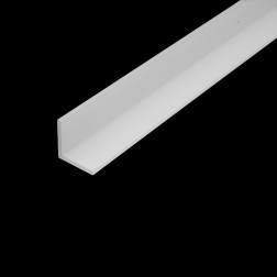 LED Winkelprofil Acrylglas leiste Weiß (Opal) Satiniert nach Wunschmaß (BxHxL) L Profil