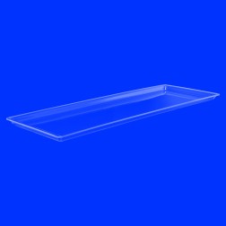 Verkaufstablett Acrylglas Tablett transparent (25cm x 80cm)