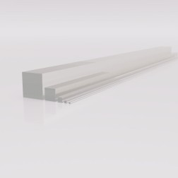 Grünke® Acrylglas GS Vierkantstab Stange farblos klar (6x6) (Länge: 1000mm)