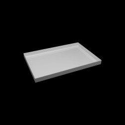 Deko Tablett bild1 Profil Weiß Acrylglas groeße auswahl  original von Grünke® Acryl -acrylic-store.de