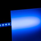 Acrylglas GS beidseitig Satiniert farblos 3mm  Zuschnitt Platte Wunschmaß Scheibe LED Beleuchtung blau beleuchtet   -Grünke®