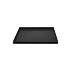 Deko Tablett 20cm x 60cm Acrylglas Tablett einfache ansicht  Schwarz rechteckig Original von Grünke ® Acryl - acrylic-store,de