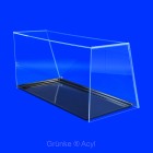 Niessschutz steckbar mit schwarzem verkaufstablett Grünke® Acryl Acrylglas SEO System Easy One Nr. 8